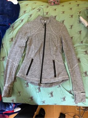 lululemon athletica define jacket Gray Full-Zip Bomber Jacket